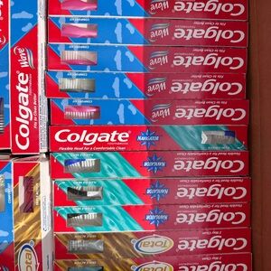 Lot of 5 Colgate Toothbrushes – Random Styles & Colors